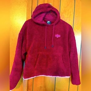 Nike Burgandy Hoodie fleece ? Puffer type